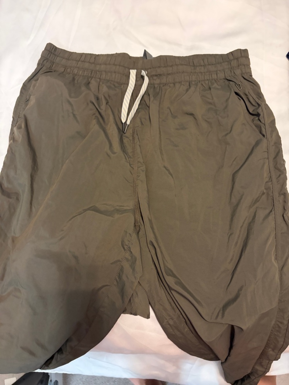 Vuori Olive Green Drawstring Shorts
